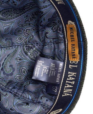 Кепка с козырьком, Бейсболка Мужская-Унисекс TWEED GLASGOW MOSS из твида (Плотная Костюмно-Блейзерная ШЕРСТЬ) TWEED.6-GLASGOW/MOSS