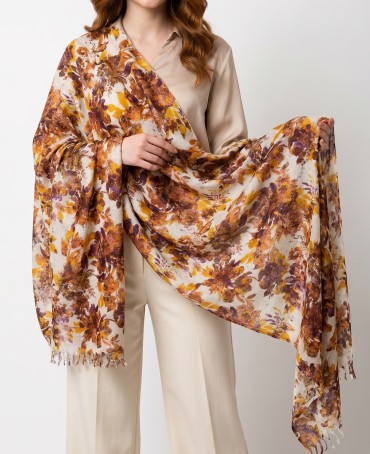 Палантин Женский W40-BOUQUET/LILAS