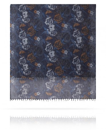 Палантин Женский W40.120-ROSA.AMOUR/BLEU