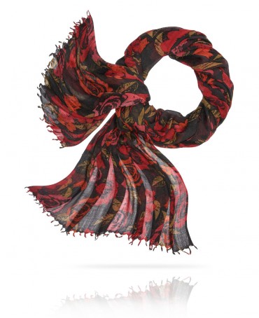 Палантин Женский W40.120-ROSA.AMOUR/NOIR