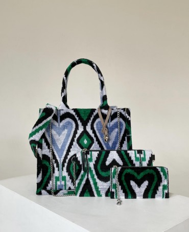 Шелковый тоут Moyen (M) PROSPERITAS CORDIS! (Сердце удачи) PROSPERITAS.CORDIS/M