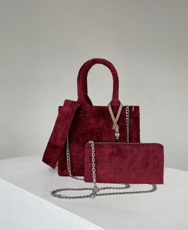 Шелковый тоут Petit (S) RUBY AMORUS! (Красный бархат) RUBY.AMORUS/S