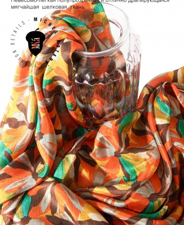 Палантин Женский S30-MONET/ORANGE