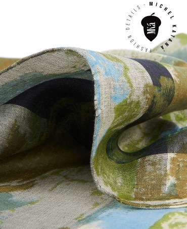 Палантин Женский SN40-PATCH/OLIVE