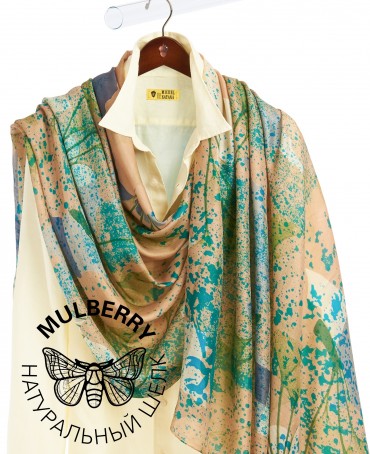 Палантин Женский SN40-GINKO/BLUE