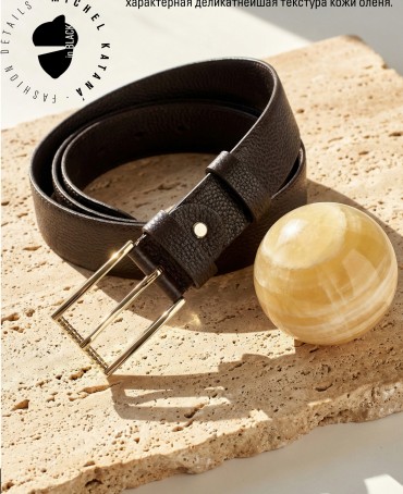 Ремень-Пояс Унисекс MIDE.CERF-40-RNi/CAFFE