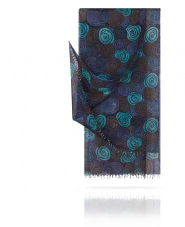 Палантин Женский W40.120-SPIRALE/BLEU