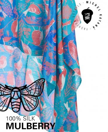 Палантин Женский SN40-BIRDY/GREEN