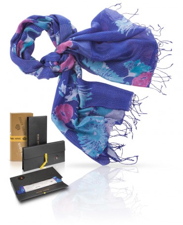 Палантин Женский S30-BRUSH.FLOWER/NAVETE