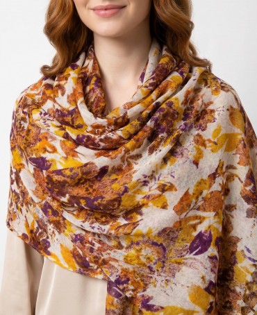 Палантин Женский W40-BOUQUET/LILAS
