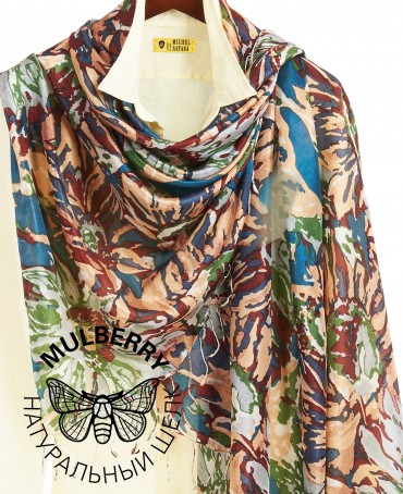 Палантин Женский S30-SUNFLOWER/BROWN