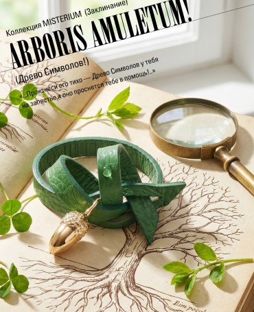 Ремешок на сумку-БРАСЛЕТ-Брелок Унисекс Au-ARBORIS AMULETUM!