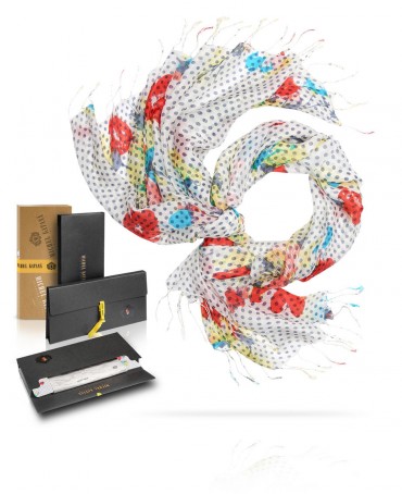 Палантин Женский S30-BRUSH.FLOWER/LIGHT