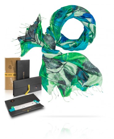 Палантин Женский S30-RIVIERA.FL/BLUE.GREEN