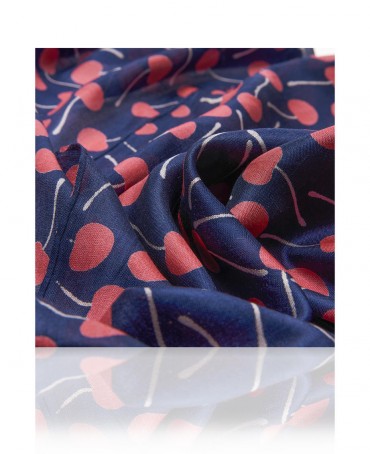 Палантин Женский SN40-CHERRY/NAVY