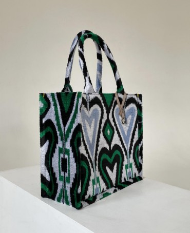 Шелковый тоут Grand (L) PROSPERITAS CORDIS! (Сердце удачи) PROSPERITAS.CORDIS/L