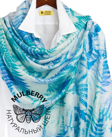 Палантин Женский SN40-FERN/BLUE