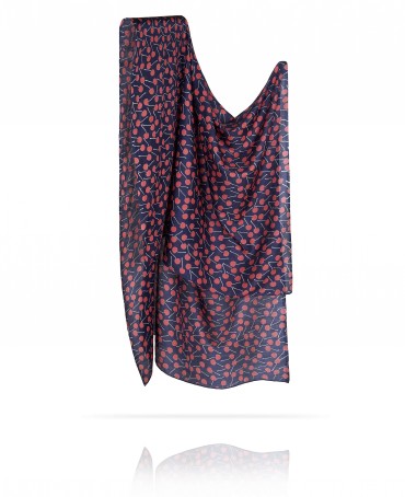 Палантин Женский SN40-CHERRY/NAVY