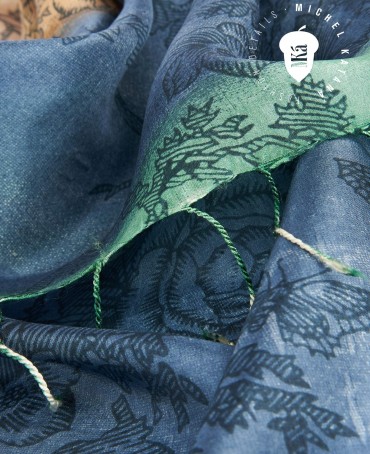 Палантин Женский S30-LACE/STRIPS