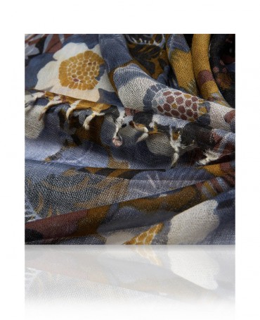 Палантин Женский W40.120-JARDIN/GRIS