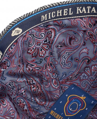 Кепка с козырьком, Бейсболка Мужская-Унисекс TWEED GLASGOW CLOUD из твида (Плотная Костюмно-Блейзерная ШЕРСТЬ) TWEED.6-GLASGOW/CLOUD