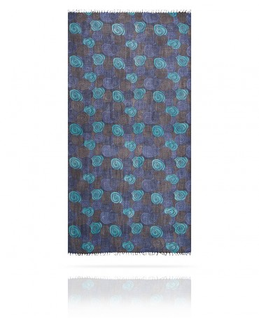 Палантин Женский W40.120-SPIRALE/BLEU