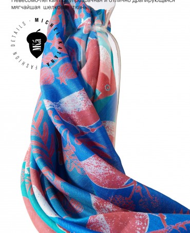 Палантин Женский SN40-BIRDY/GREEN