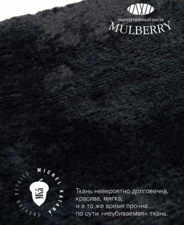 Шелковый (Бахмаль) Клатч-конверт-папка-косметичка EUSIDEM SANGUINIS! (Багира) THINY_EUSIDEM.SANGUINIS/NUIT