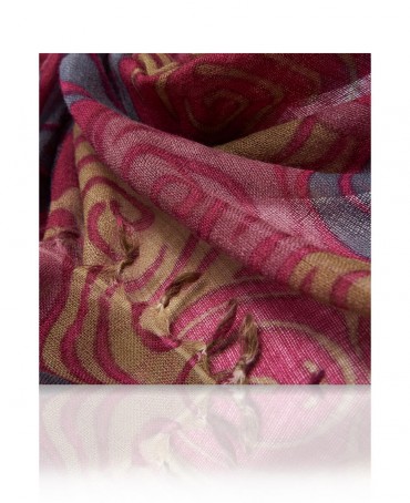 Палантин Женский W40.120-SPIRALE/LILAS