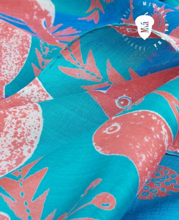 Палантин Женский SN40-BIRDY/GREEN