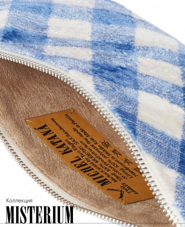 Клатч-конверт-косметичка из Шелка Женский CATTO NAVY!_Thiny/S