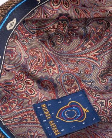 Кепка с козырьком, 8ми-клинка Мужская-Унисекс TWEED EDINBURG TERRELLE из твида (Плотная Костюмно-Блейзерная ШЕРСТЬ) TWEED.8-EDINBURG/TERRELLE