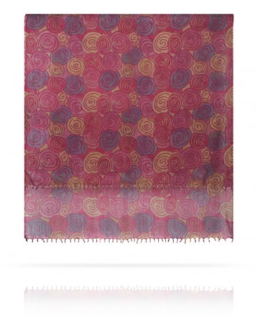 Палантин Женский W40.120-SPIRALE/LILAS