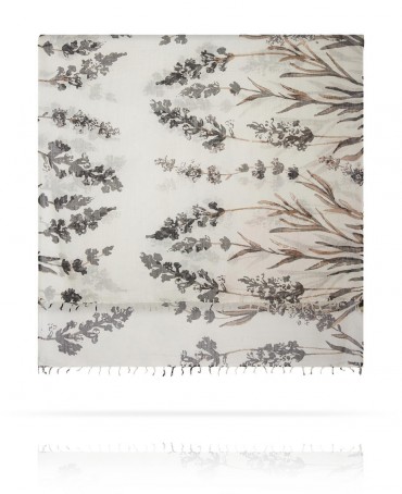 Палантин Женский W40.120-FL.MONTAGNE/BLANC