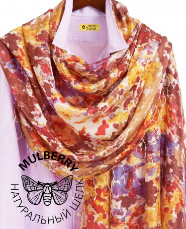 Палантин Женский S30-MAZE/YELLOW