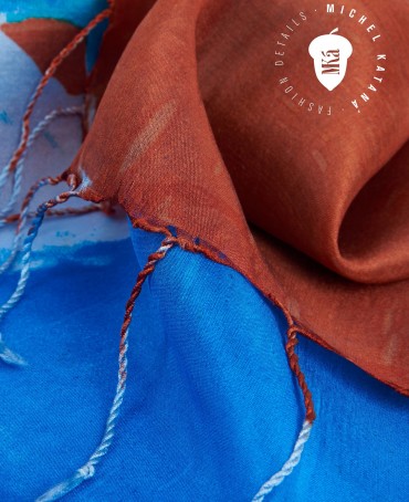 Палантин Женский S30-CANVAS/BLUE