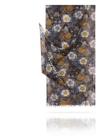 Палантин Женский W40.120-JARDIN/GRIS