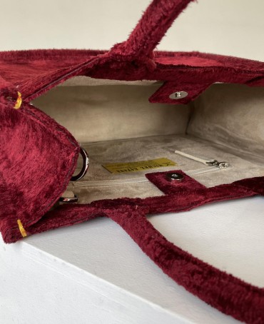 Шелковый тоут Grand (L) RUBY AMORUS! (Красный бархат) RUBY.AMORUS/L