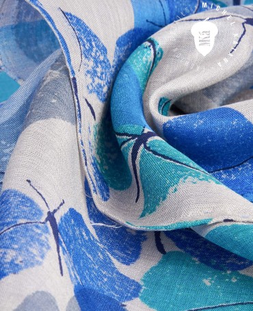 Палантин Женский SN40-BUTTERFLY/BLUE