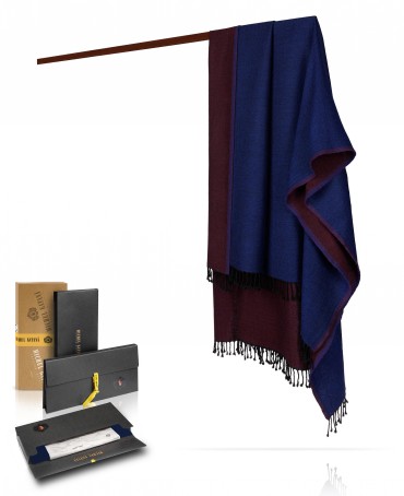 Шаль Унисекс W750-CHALE/WINE.NAVY