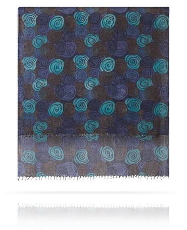 Палантин Женский W40.120-SPIRALE/BLEU