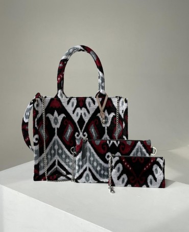 Шелковый тоут Grand (L) FEMINA VIRTUTIS! (Цветы женской силы) FEMINA.VIRTUTIS/L