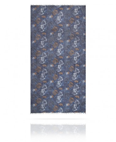 Палантин Женский W40.120-ROSA.AMOUR/BLEU