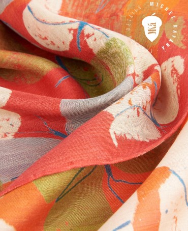 Палантин Женский SN40-BUTTERFLY/RED