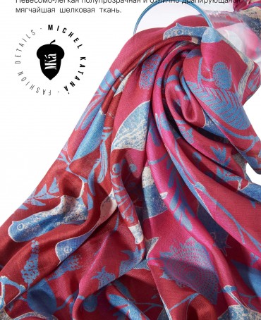 Палантин Женский SN40-BIRDY/PINK