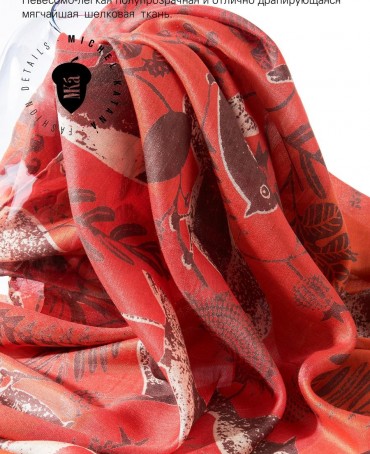Палантин Женский SN40-BIRDY/CORAL