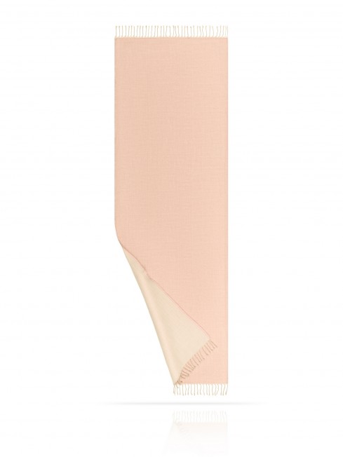 Палантин из двухсторонней объемной шерсти РОЗОВОЕ МОЛОКО W230-PLAID/PINK.NEUTRAL