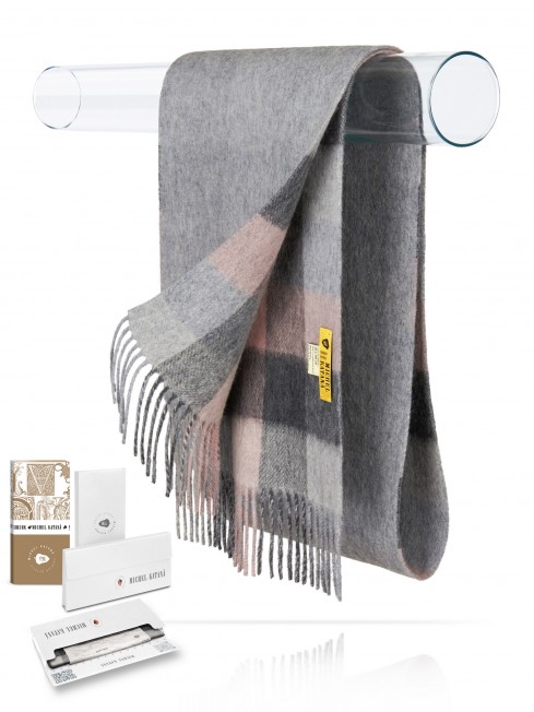 Длиный 2-х СТОРОННИЙ Шарф из мягчайшей шерсти Merinos (Twill) ВДОХНОВИТЕЛЬ F2TQ.W170_GZ-548G/S.ROZAC