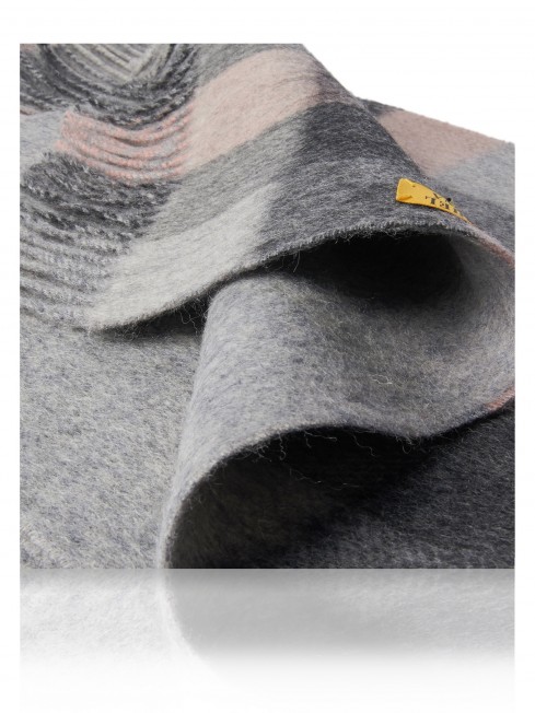 Длиный 2-х СТОРОННИЙ Шарф из мягчайшей шерсти Merinos (Twill) ВДОХНОВИТЕЛЬ F2TQ.W170_GZ-548G/S.ROZAC