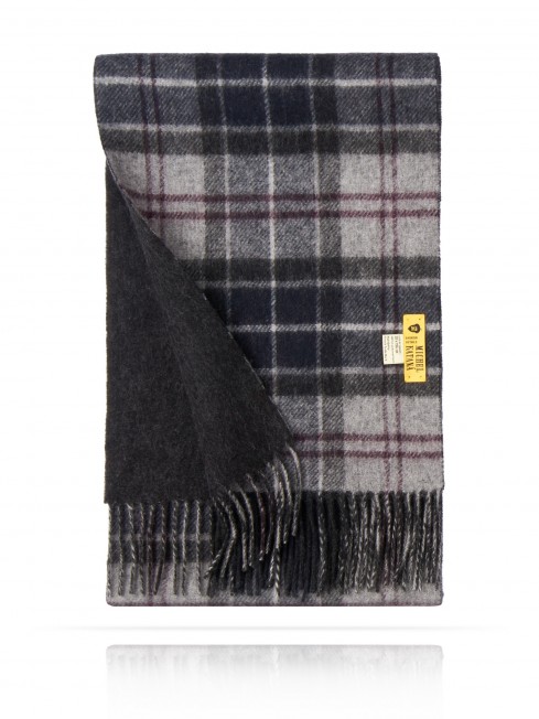 Длиный 2-х СТОРОННИЙ Шарф из мягчайшей шерсти Merinos (Twill) БРУН-В-ДЕТАЛЬ F2TQ.W170_GZ-765B/BRUN.LAT